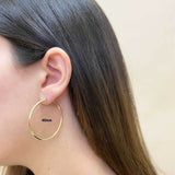 2mm Gold Tube Hoop Earrings