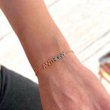 Block Letter Name Bracelet
