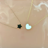 Enamel Heart Necklace