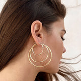 2mm Gold Tube Hoop Earrings