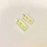 Diamond Initial Tag Charm