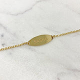 Kids Signature Elongated Oval ID Engravable Bracelet