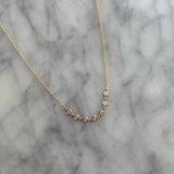 Diamond Bezel Station Necklace