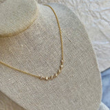 Diamond Bezel Station Necklace