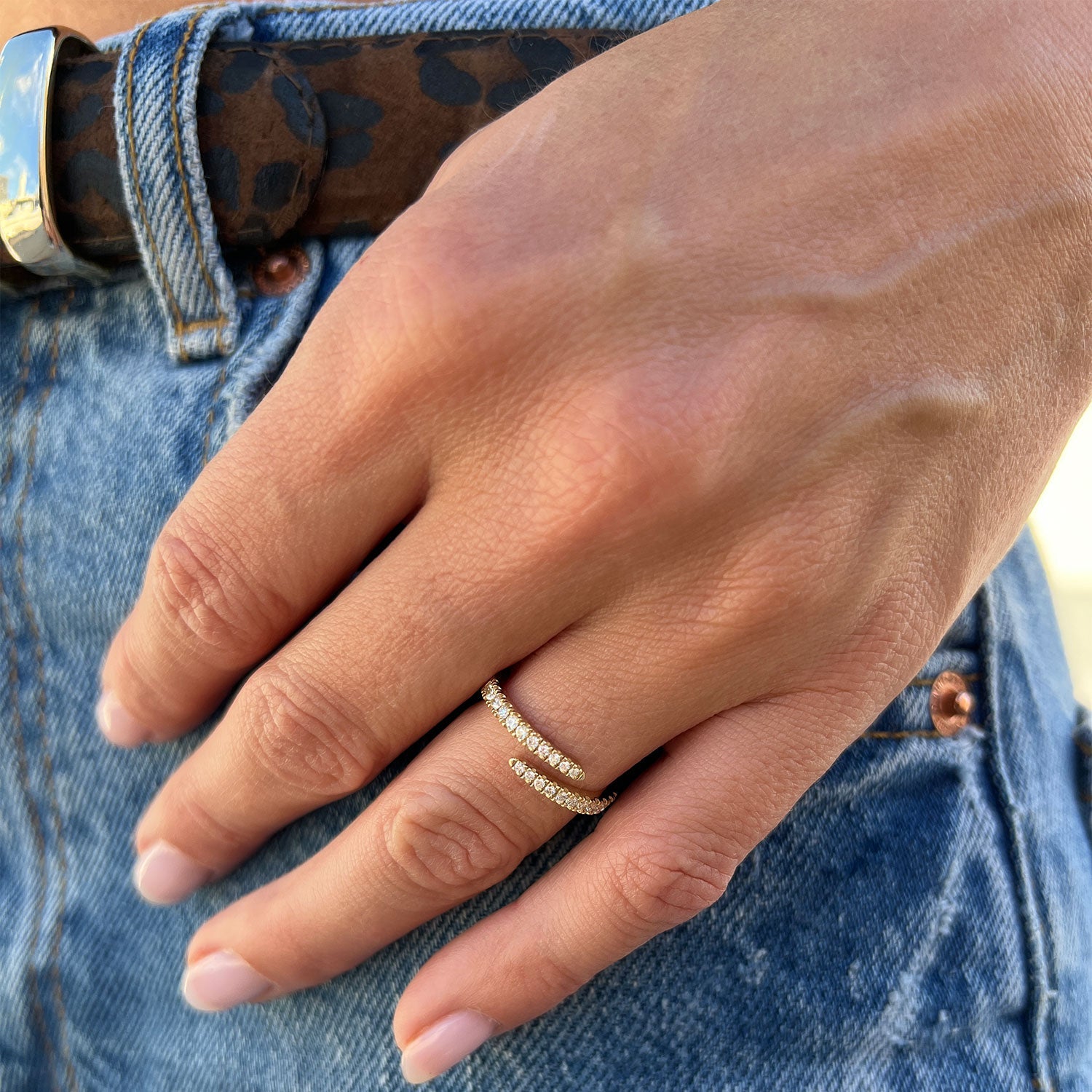 Diamond Coil Ring
