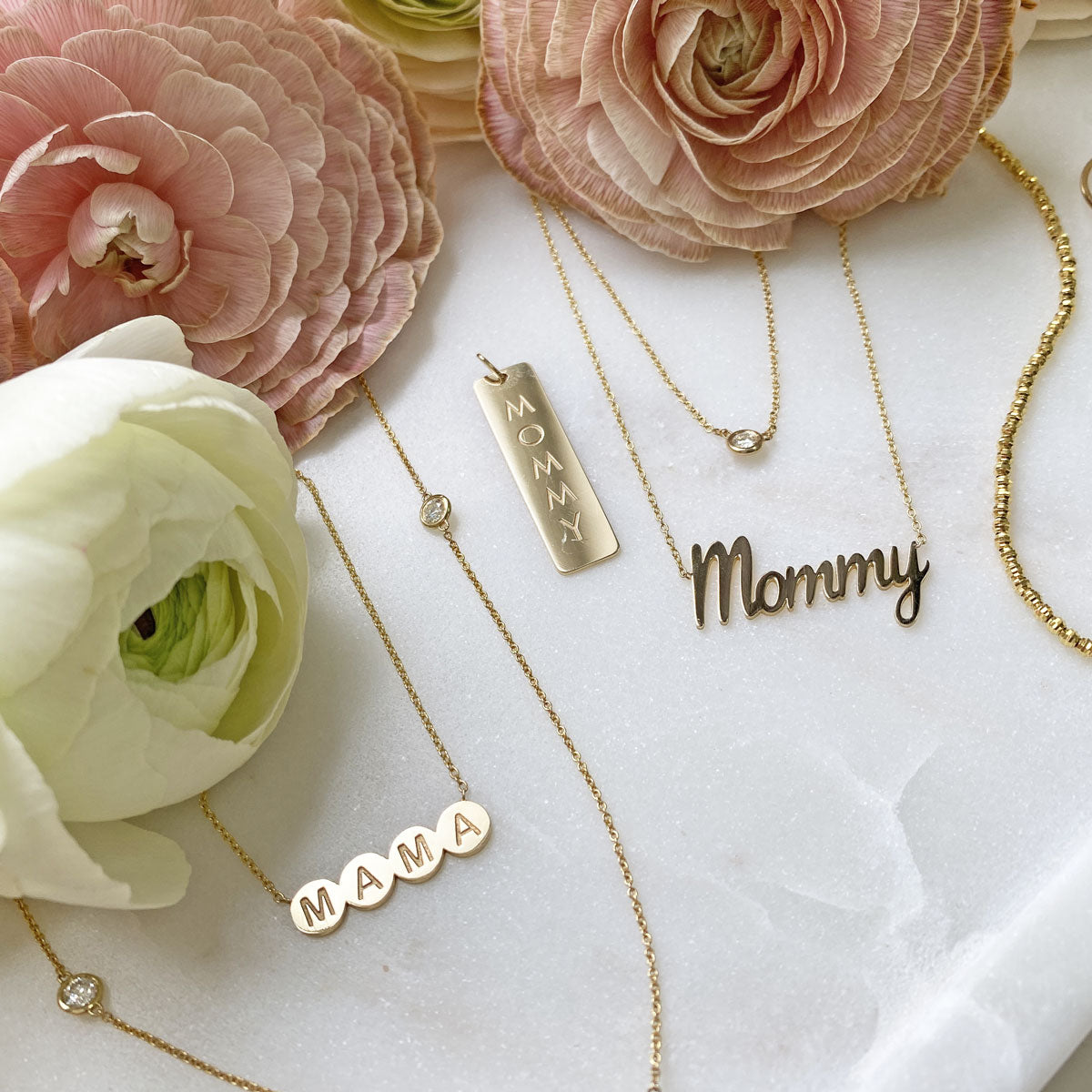 Mommy Rectangle ID Charm
