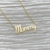 Mommy Script Necklace