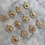Zodiac Coin Medallion Charm