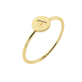 Kids Mini Round Initial Ring