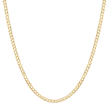 14K Diamond Cut Cuban Link Chain Necklace
