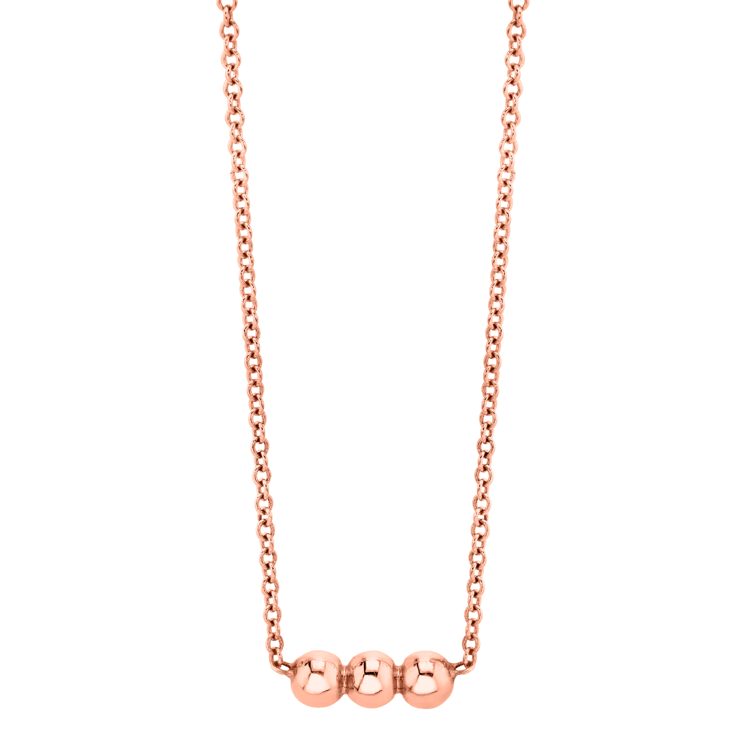 Dainty Trio Ball Necklace