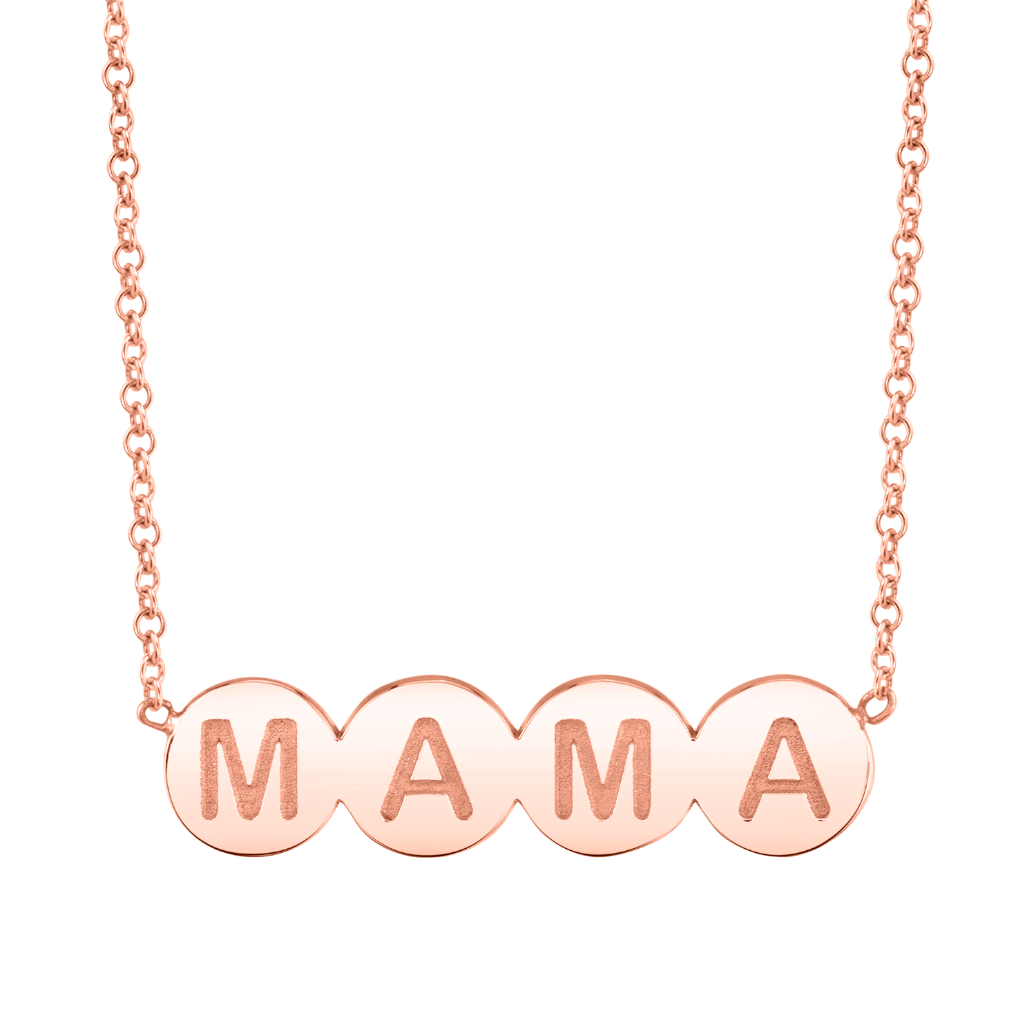 Bubble Round MAMA Necklace
