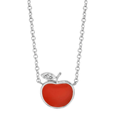 Enamel Apple Necklace