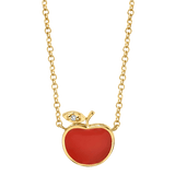 Enamel Apple Necklace