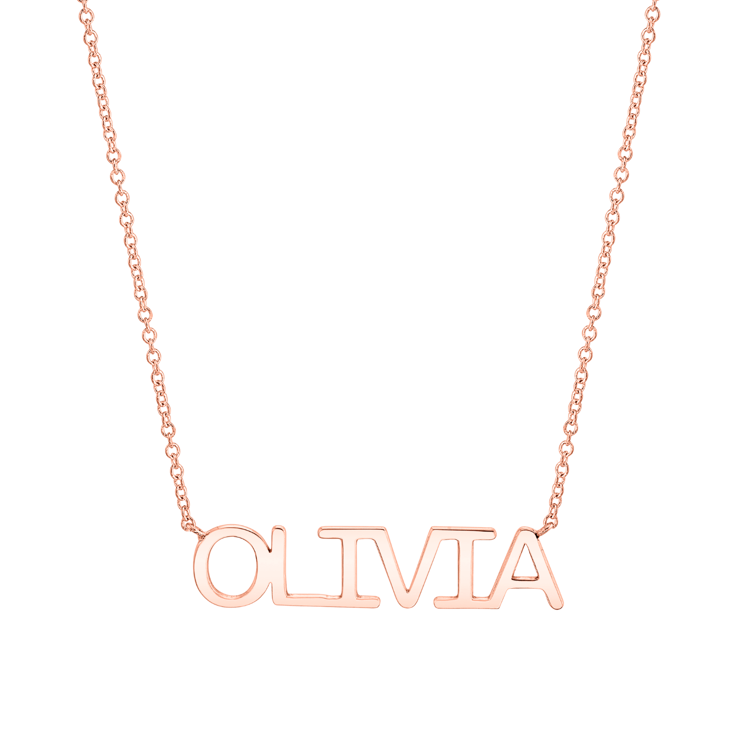 Linear Name Necklace