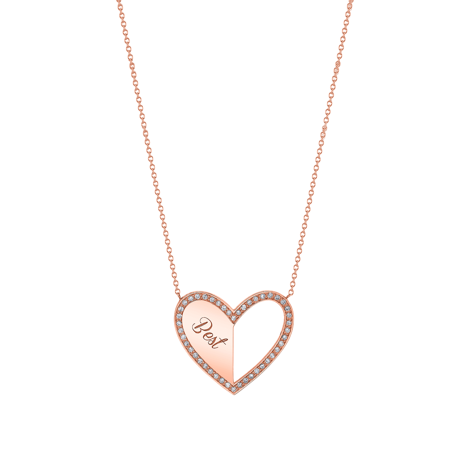 Kids Best Friend Heart Necklaces (Set of 2)