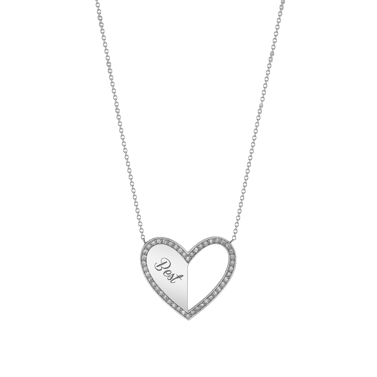 Kids Best Friend Heart Necklaces (Set of 2)