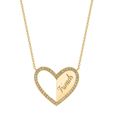 Best Friend Heart Necklaces (Set of 2)