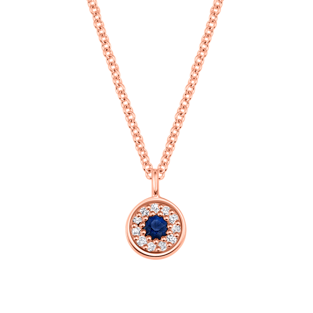 Dainty Round Evil Eye Necklace
