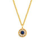 Dainty Round Evil Eye Necklace