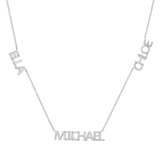 Multi Block Letter Name Necklace