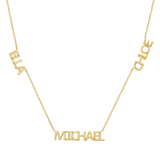 Multi Block Letter Name Necklace