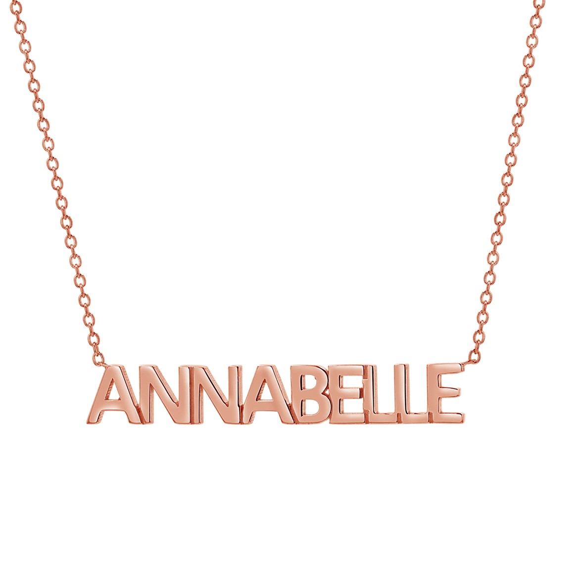 Block Letter Name Necklace
