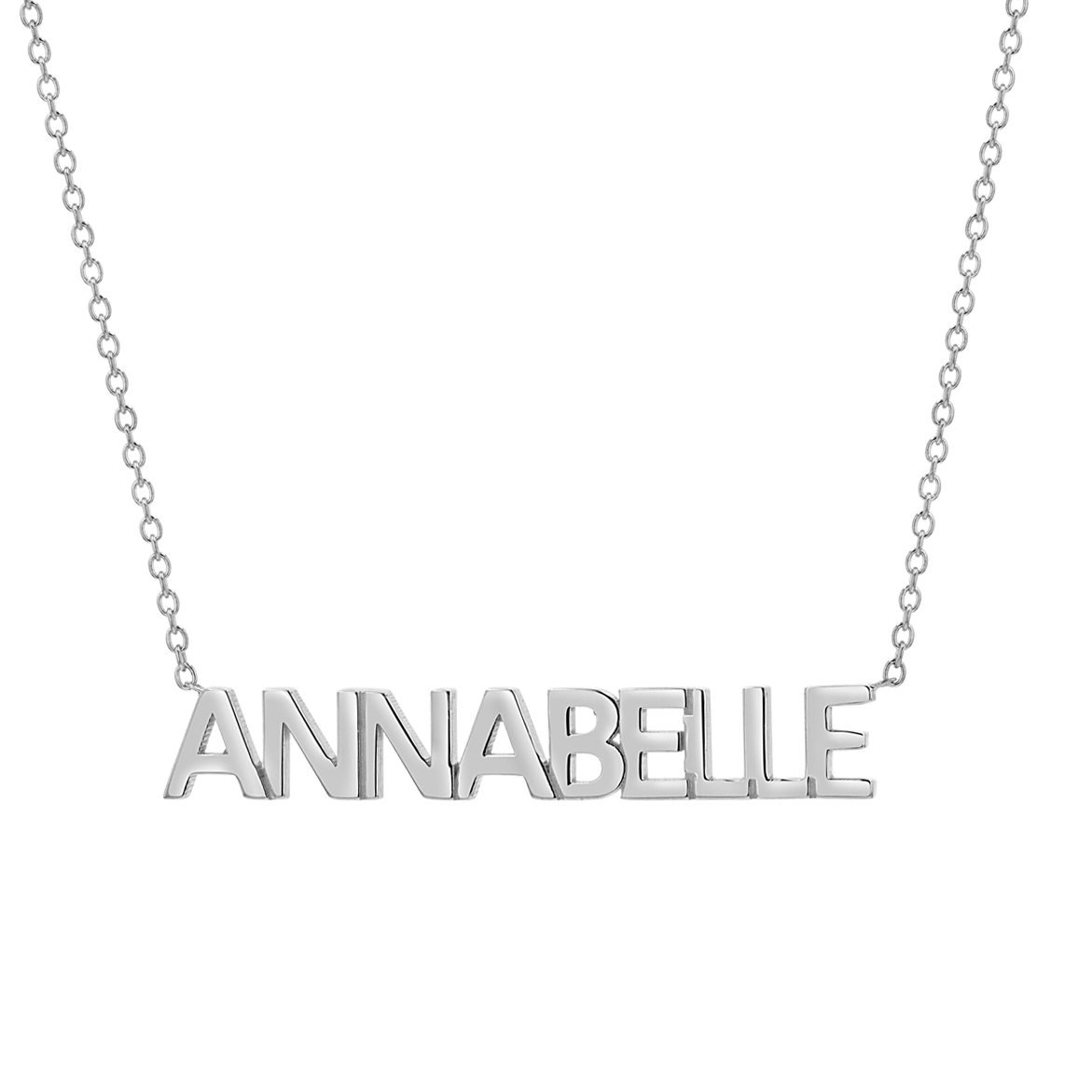 Block Letter Name Necklace