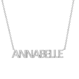 Block Letter Name Necklace