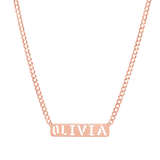 Cuban Link Custom Nameplate Necklace