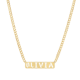 Cuban Link Custom Nameplate Necklace