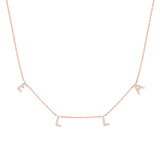 Diamond Spaced Letter Necklace