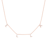 Kids Diamond Spaced Letter Necklace