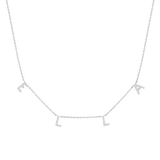 Diamond Spaced Letter Necklace