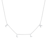 Kids Diamond Spaced Letter Necklace