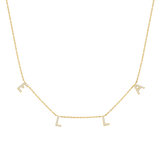 Diamond Spaced Letter Necklace