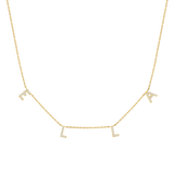Kids Diamond Spaced Letter Necklace