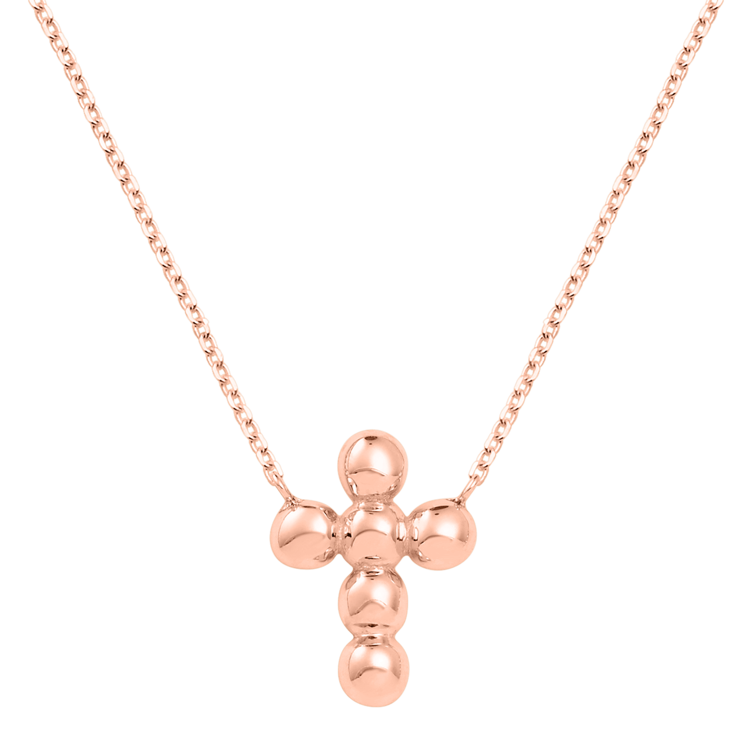 Bubble Cross Necklace