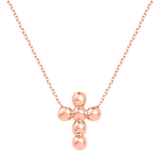 Bubble Cross Necklace