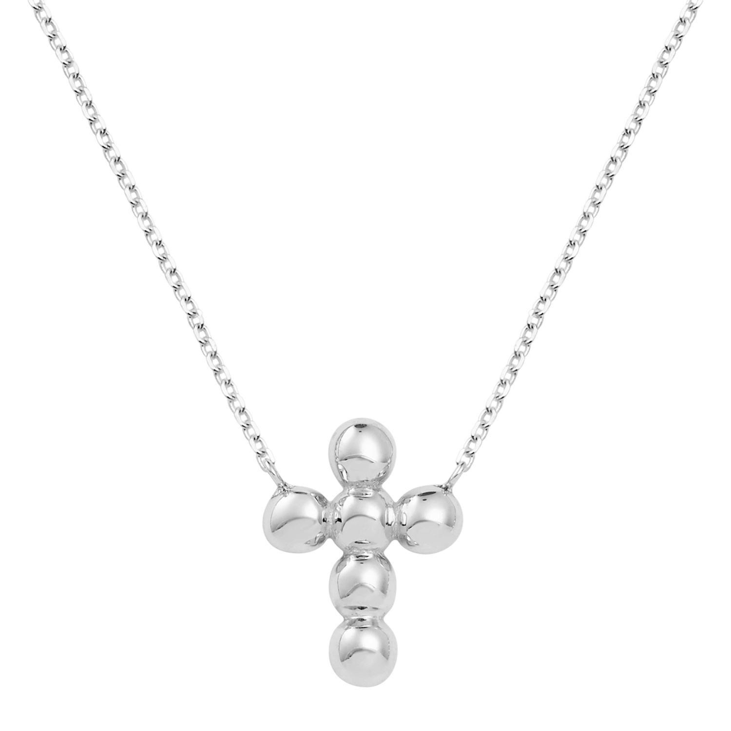 Bubble Cross Necklace