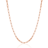 14K Diamond Cut Oval Link Chain Necklace