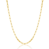 14K Diamond Cut Oval Link Chain Necklace