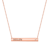 Diamond Nameplate Necklace