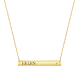 Diamond Nameplate Necklace