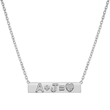 Custom Diamond Bar Necklace
