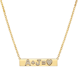 Custom Diamond Bar Necklace