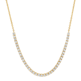 Large Diamond Tennis Chain Necklace