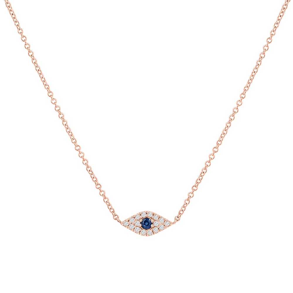 Kids Diamond Evil Eye Necklace