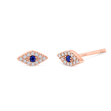 Pave Diamond Evil Eye Earrings