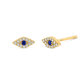 Pave Diamond Evil Eye Earrings